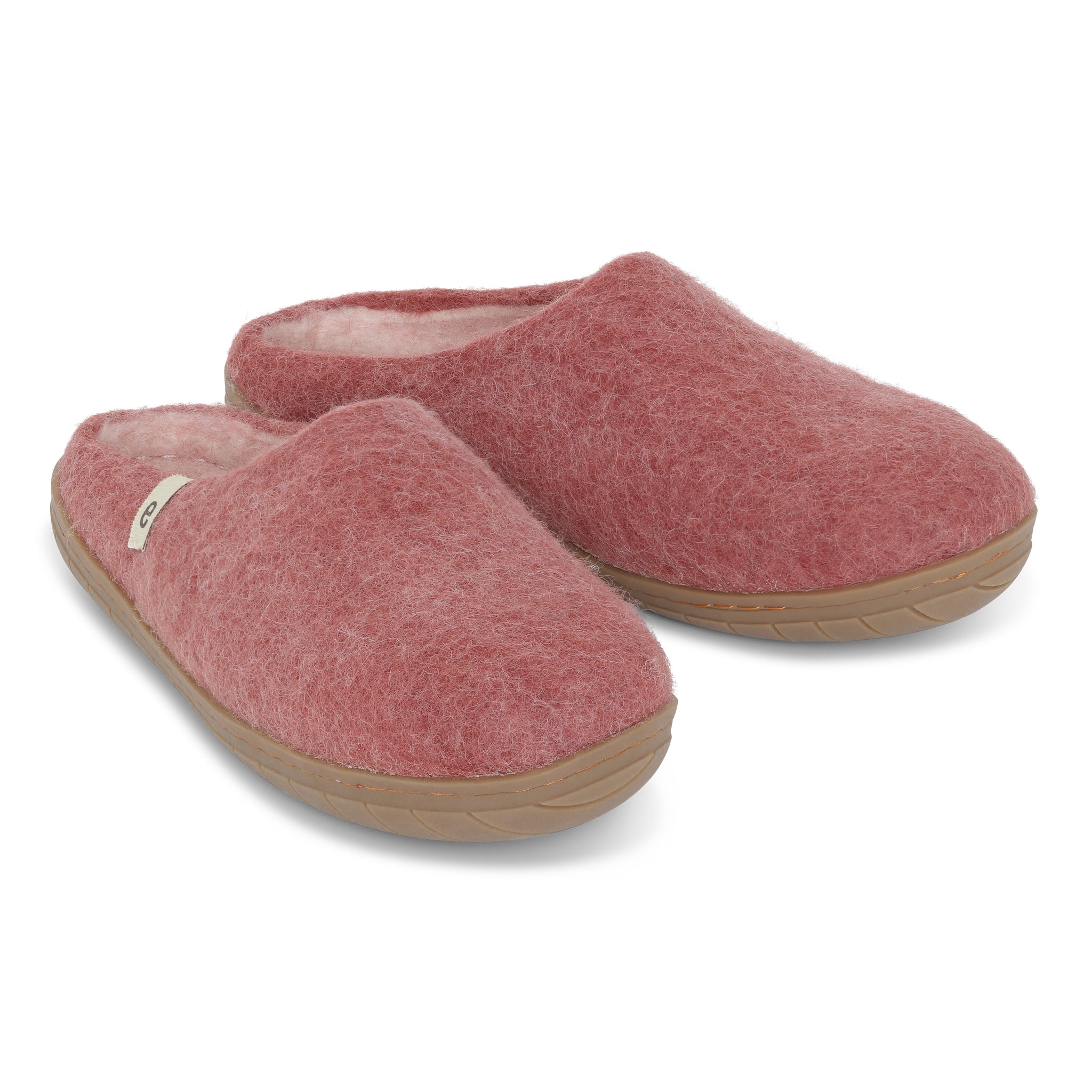 Egos Felted Wool Slippers Rose The Natural Slipper Shop